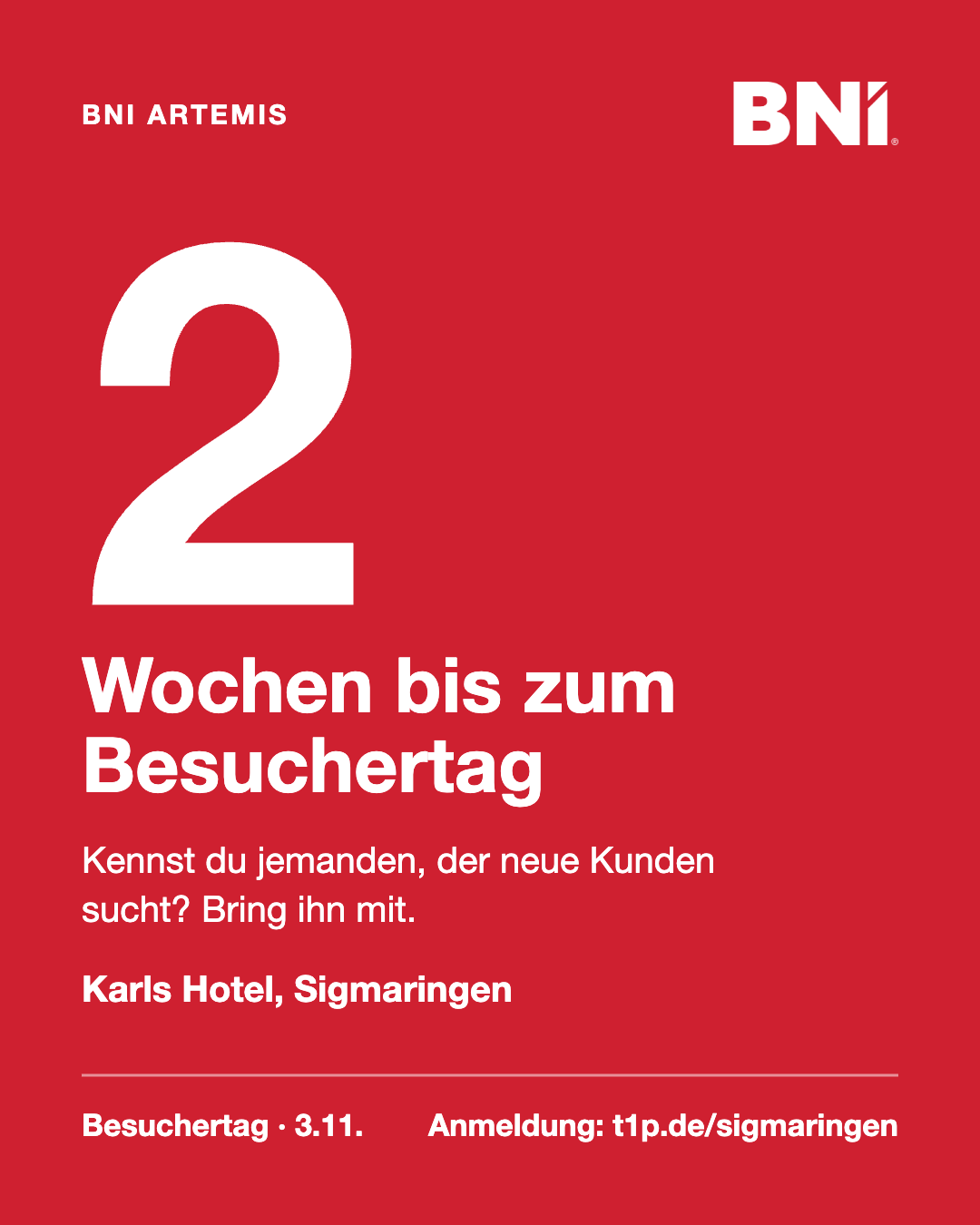 Sigmaringen Countdown Di 20.10.